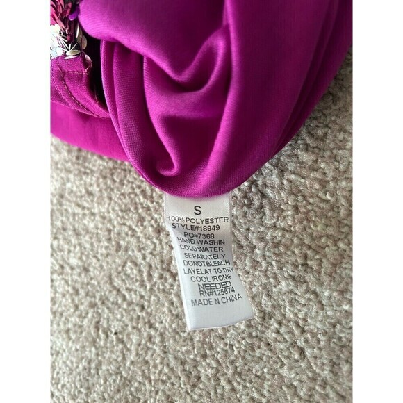 Good‎ time USA Tube Top Strapless Sequence Shimmer Pink Club Dance S Barbiecore - Picture 7 of 8